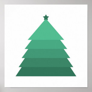 Poster de árvore de Natal minimalista