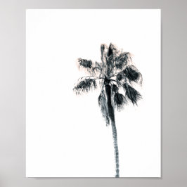 Poster de árvore palma | Rosa 8x10
