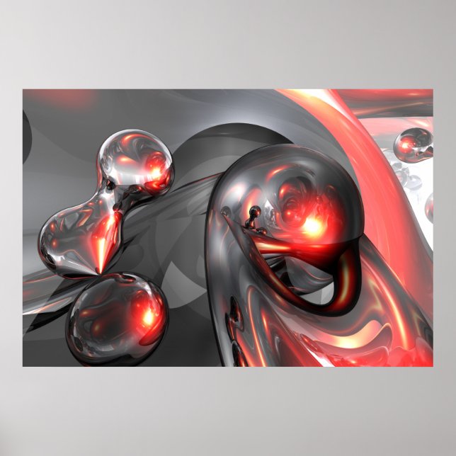 Poster de Ascensão de Abstrato de Mercúrio (Frente)