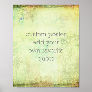 poster de aspas personalizadas adicione seu texto