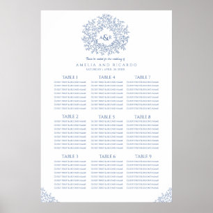 poster de assentos de casamento em círculo de fol