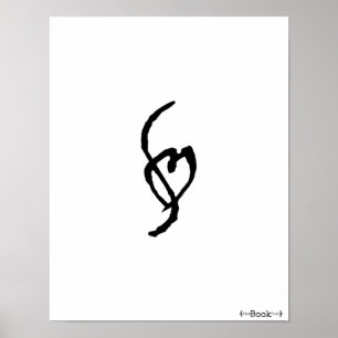 Poster de assinatura da marca da obscenidade