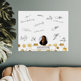 Poster de assinatura de Festa de formatura de foto
