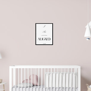 Poster de asticidade de eu estou alinhado