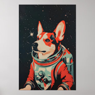 Poster de Astronauta Australian Cattle Dog, Austra