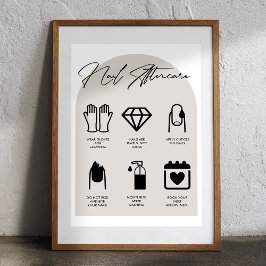 Poster de Aterrissagem com Nail Salon Modern