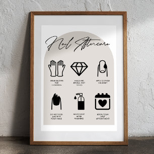 Poster de Aterrissagem com Nail Salon Modern