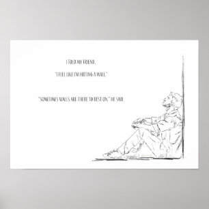 Poster de Autoamor pela consciência da saúde menta