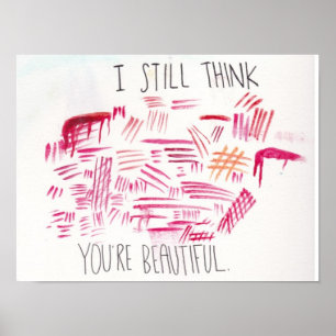 Poster de autoconsciência e aceitação