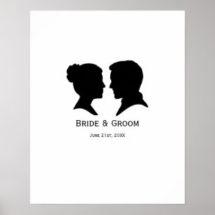Poster de Autografo Silhouette de Casamento Person