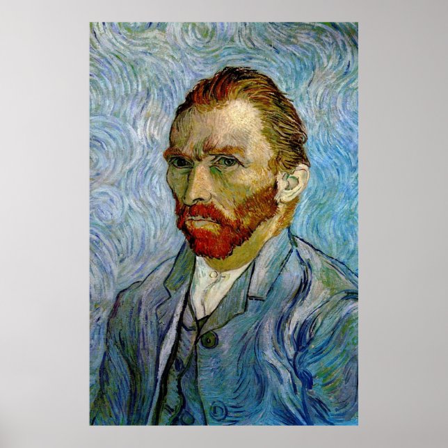 Poster de autorretrato Van Gogh (Frente)