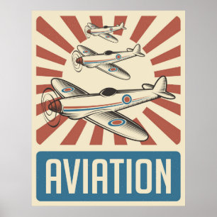 Poster de Aviação Retroativa