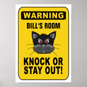 Poster de aviso - personalize!