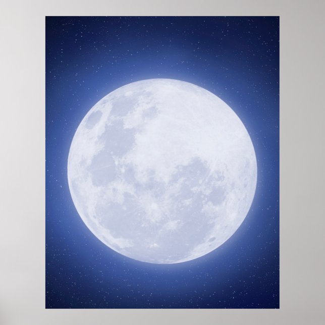 Poster de Azul-Lua (Frente)