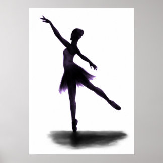 poster de bailarina "A prática torna perfeita" - r