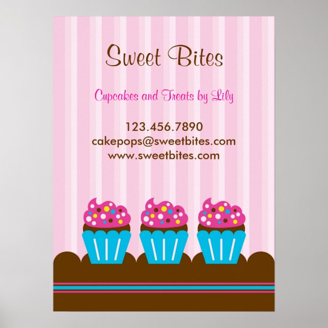 Poster de Bakery cupcakes (Frente)