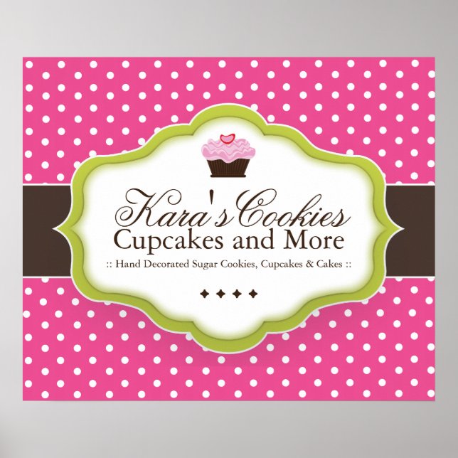 Poster de Bakery Personalizado (Frente)