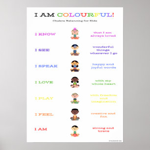 Poster de Balanceamento de Chakra Infantil - Versã