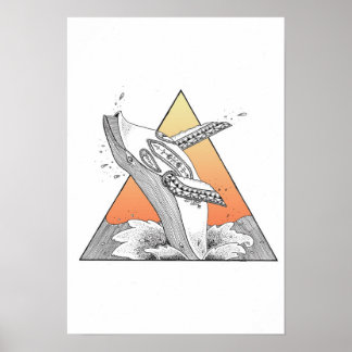 Poster de baleia solta