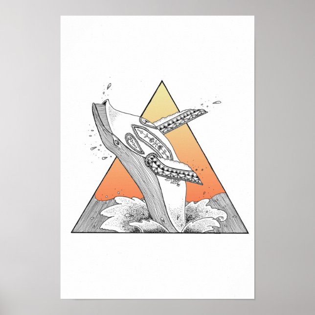 Poster de baleia solta (Frente)