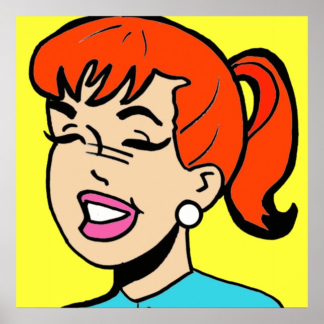 Poster de banda desenhada Giggles (Frente)