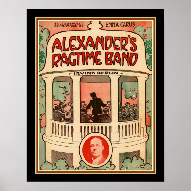 Poster de Banda Ragtime de Alexander (Frente)