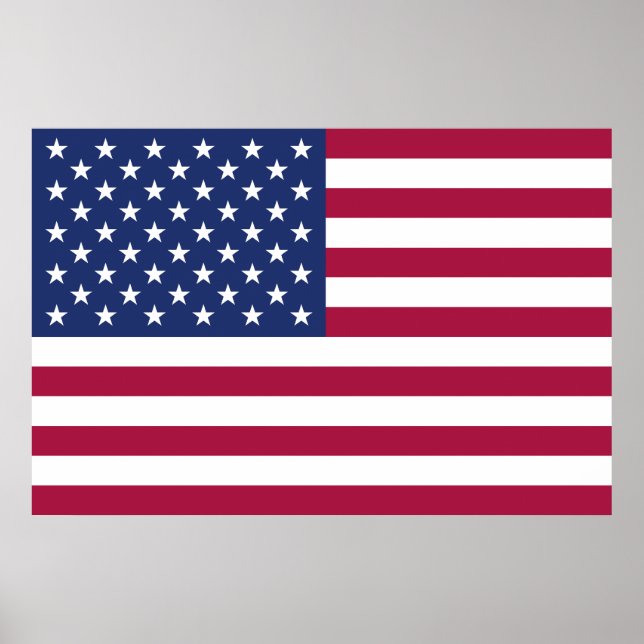 Poster de Bandeira Americana (Frente)