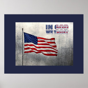 Poster de Bandeira Americana