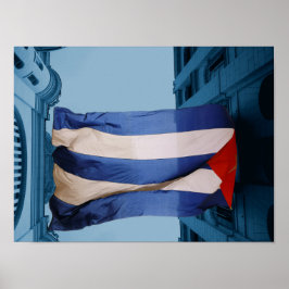 Poster de bandeira cubana