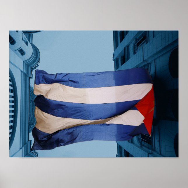 Poster de bandeira cubana (Frente)
