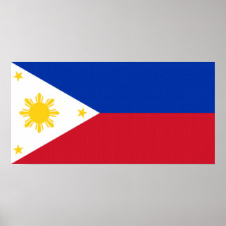 poster de bandeira filipina
