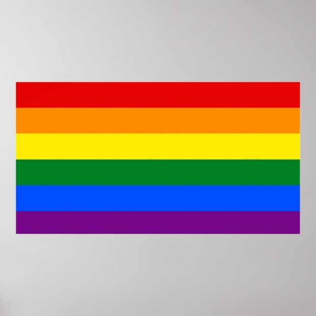 Poster de bandeira LGBT (Frente)
