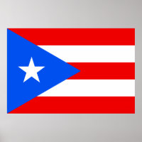Poster de bandeira porto-riquenha (Porto Rico)