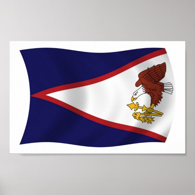 Poster de Bandeira Samoa Americana (Frente)