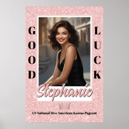 Poster de Banner de Porta de Pageant Personalizado