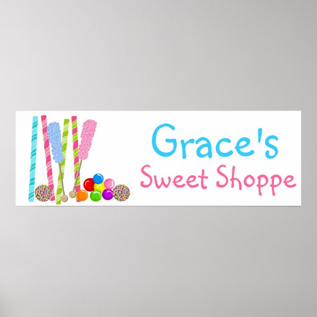 Poster de Banner do Sweet Shoppe Candy Fashion (Frente)