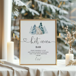 Poster de bar de cacau quente