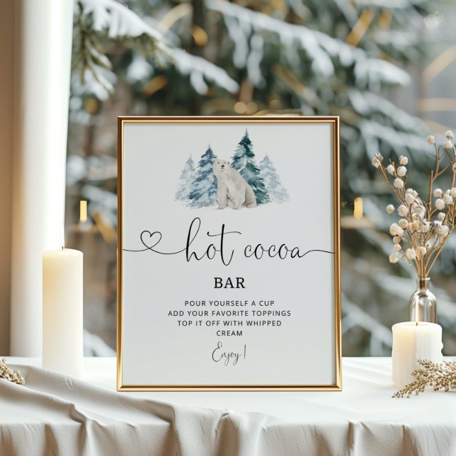 Poster de bar de cacau quente (Criador carregado)