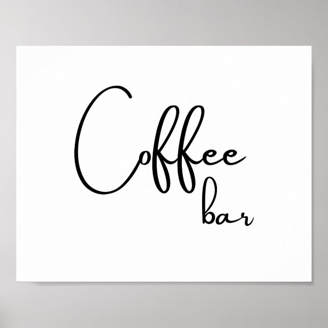 Poster de Bar de café (Frente)