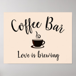 Poster de bar de café