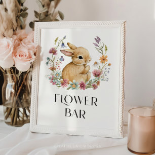 Poster de Bar de ventilador de Chá de fraldas