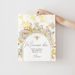Poster de bar Mimosa floral de abelhas-prados<br><div class="desc">Os itens de Correspondência de Poster de abelha-prados florais Mimosa estão disponíveis.</div>