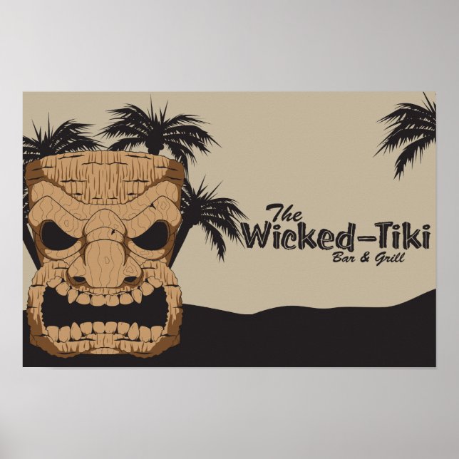 Poster de Bar Tiki (Frente)
