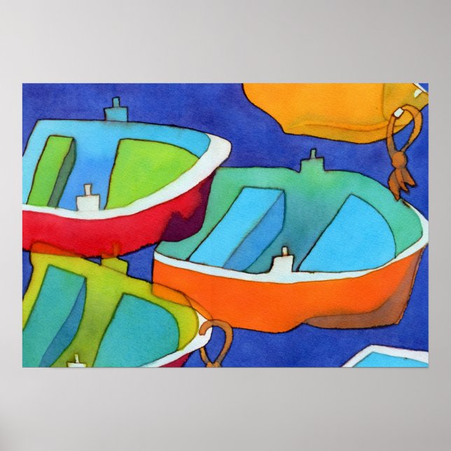 Poster de Barcos em Rente (Frente)