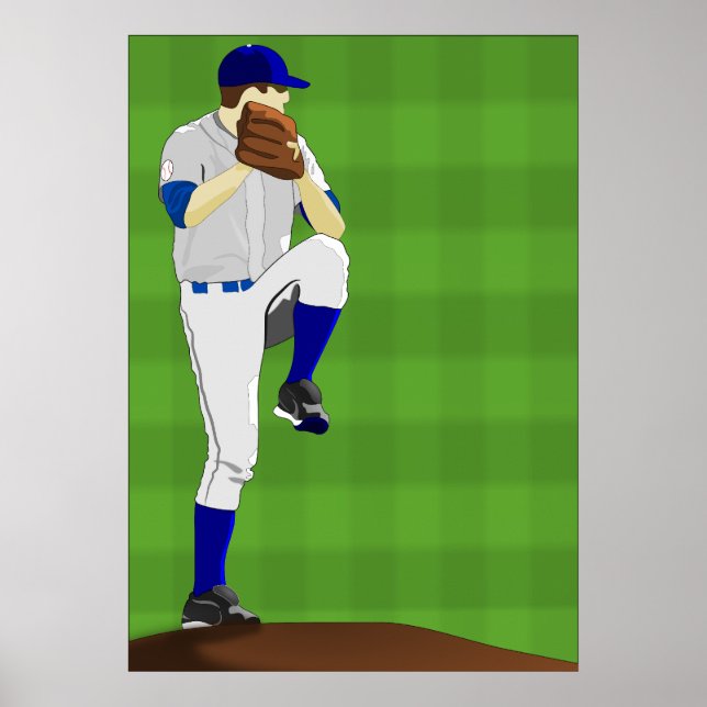 Poster de Baseball Pitcher (Frente)