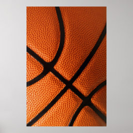 Poster de basquete de close-up