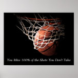 Poster de Basquete de Cota Motivacional<br><div class="desc">Eu Adoro Este Jogo. Esportes populares - Imagem de bola de basquete.</div>