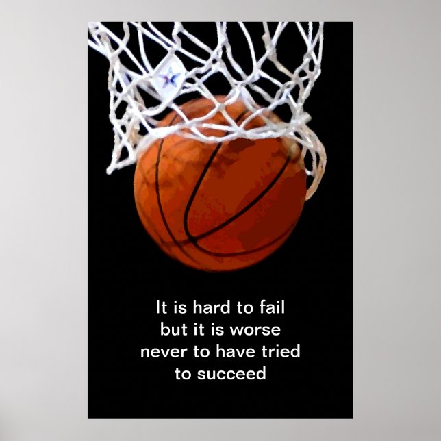 Poster de Basquete de Cota Motivacional Unificada  (Frente)