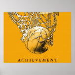 Poster de basquetebol de pop art Motivation<br><div class="desc">Eu Adoro Este Jogo. Esportes populares - Imagem de bola de basquete.</div>