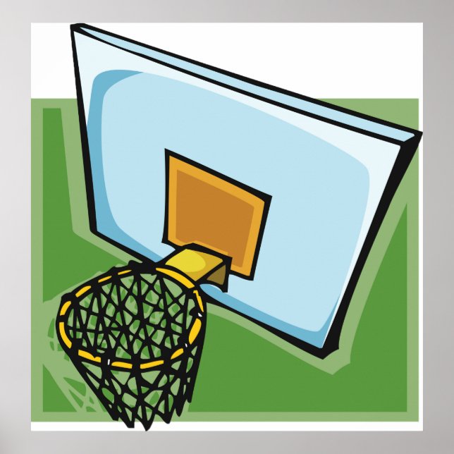 Poster de basquetebol Hoop Sport (Frente)